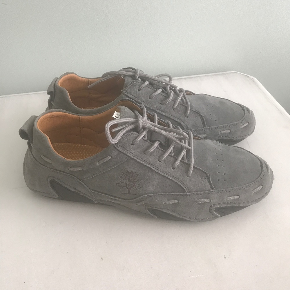 Men’ Sneakers comfort Loafers suede grey